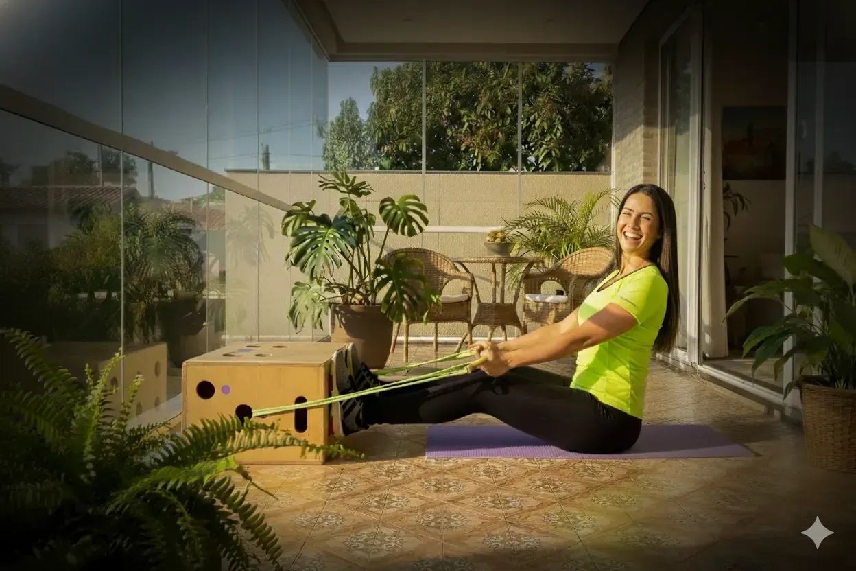 Treino de resistência com os acessórios do Livel FitBox Treino de resistência com os acessórios do Livel FitBox